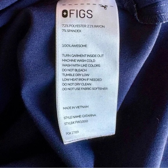 FIGS Technical Collection Catarina One-Pocket Scrub Top Classic Fit – Size L - Picture 5 of 13